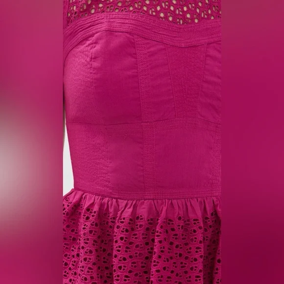 New!  Ulla Johnson Jessa Dress In Ruby (Pink) - Size 4 - Picture 10 of 10